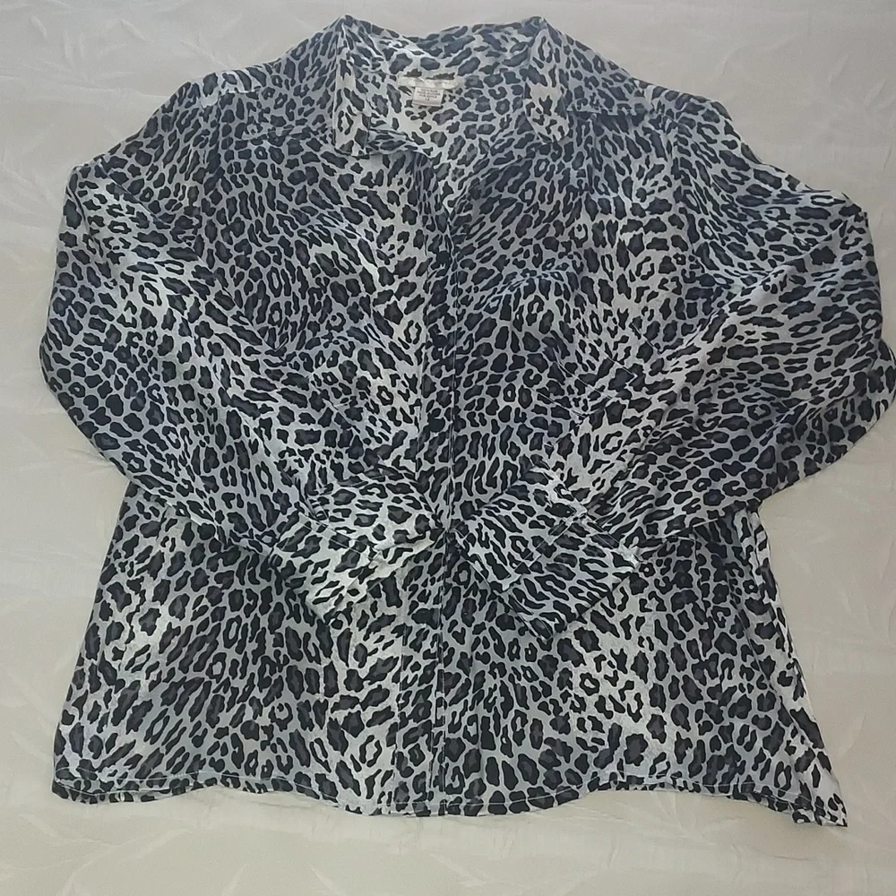 Transitions VTG 100% Silk blouse - Picture 1 of 6